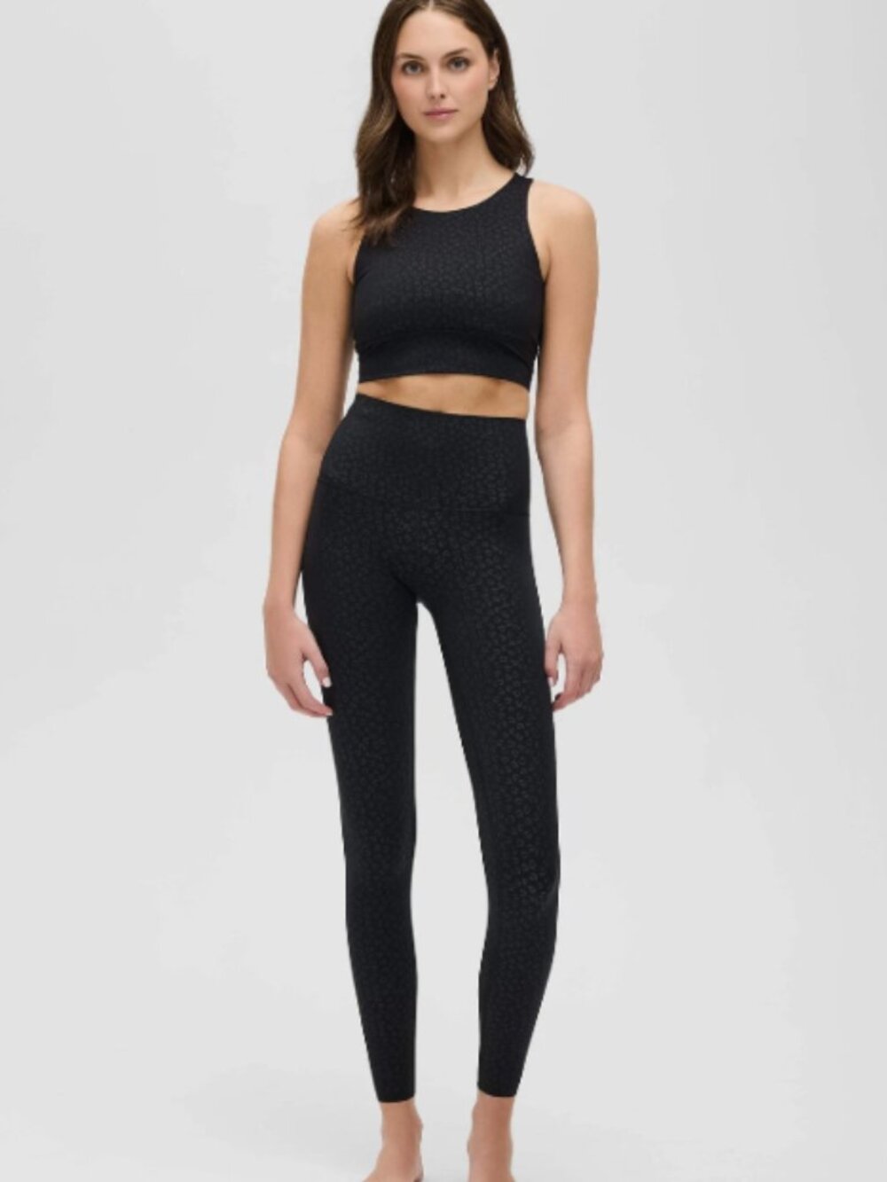Elastique The Fierce Leggings LARGE Micro-massage + Compression Black Cheetah